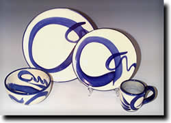 Click on thumbnails for larger images of Clay of Fundy hand thrown Dinnerware Sets