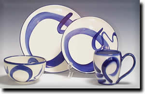Click on thumbnails for larger images of Clay of Fundy hand thrown Dinnerware Sets