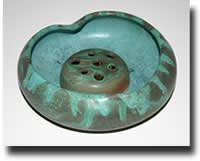 Click on thumbnails for larger images of Clay of Fundy hand thrown ikabana vase