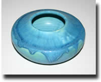 Click on thumbnails for larger images of Clay of Fundy hand thrown ikabana vase