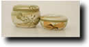 Click on thumbnails for larger images of Clay of Fundy hand thrown ring boxes and jars