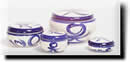 Click on thumbnails for larger images of Clay of Fundy hand thrown ring boxes and jars