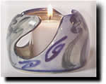 Click on thumbnails for larger images of Clay of Fundy hand thrown votive  candles